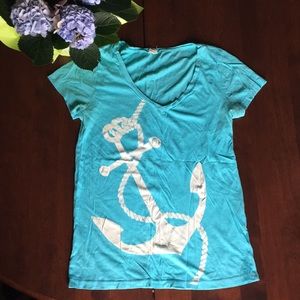 V-neck Anchor Tee